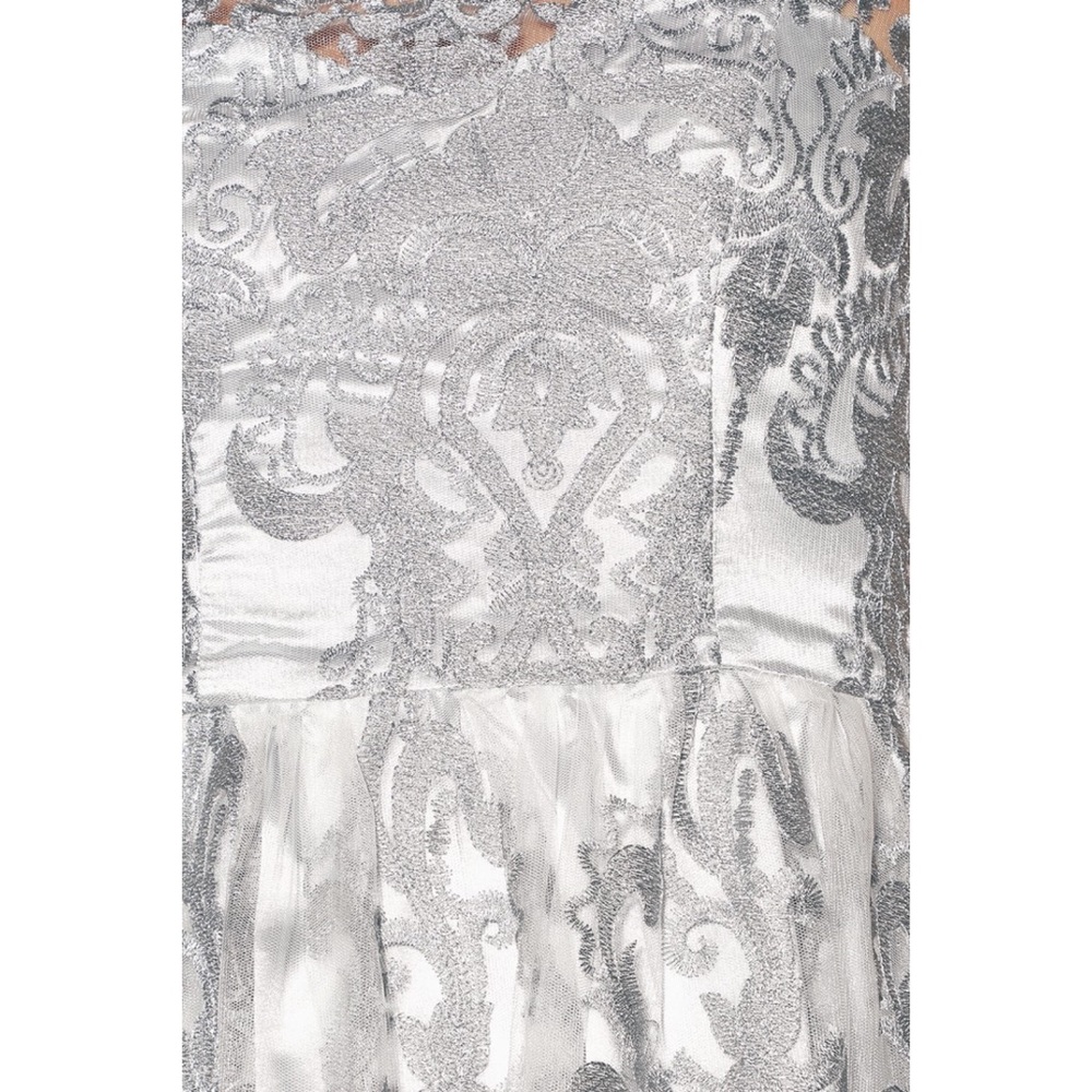 Lulus “Princess Time” Lace Mesh Short Sleeve Dress - Picture 5 of 9
